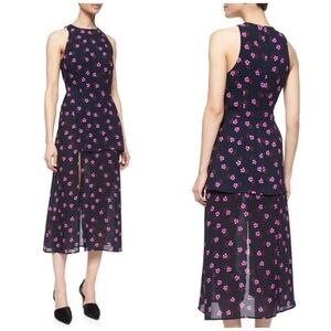 A.L.C. Mer Flower-Print Layered Dress